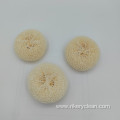 Round Plastic Mesh Dish Scourer for Kitchen Cleaning